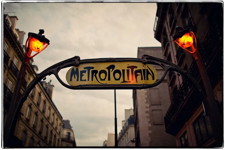 1933 eiffel tower at sunset